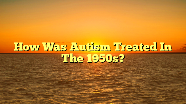 How Was Autism Treated In The 1950s?